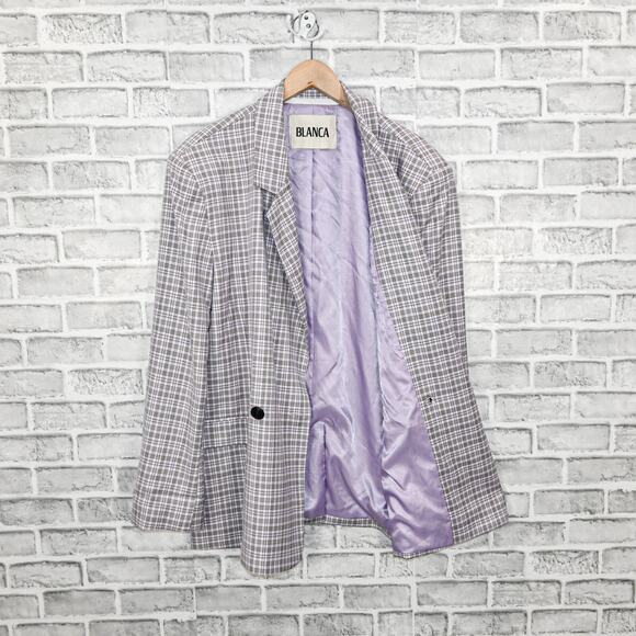 BLANCA Women's Oversize Jamie Blazer Jacket double breasted in lilac - Picture 8 of 10